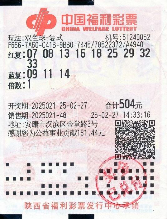 中奖彩票